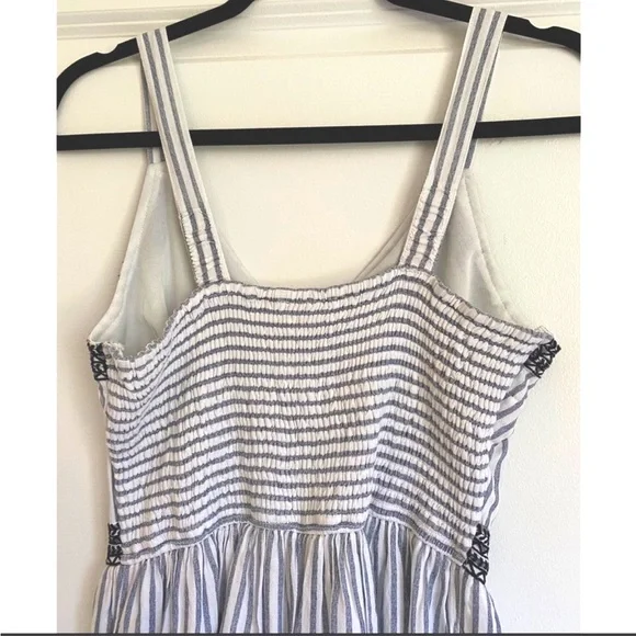 Japna Romper, Blue Stripe, Contrasting Embroidery, M, NWT - Picture 5 of 9